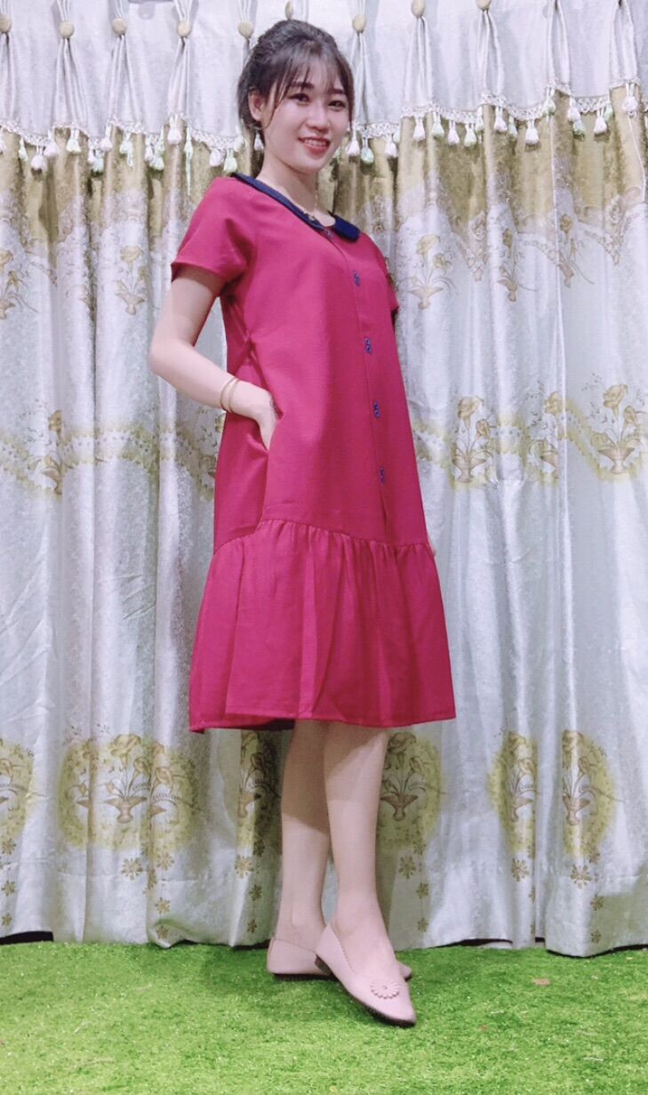 Đầm bầu form suông có Size 45 kg đến 60kg
