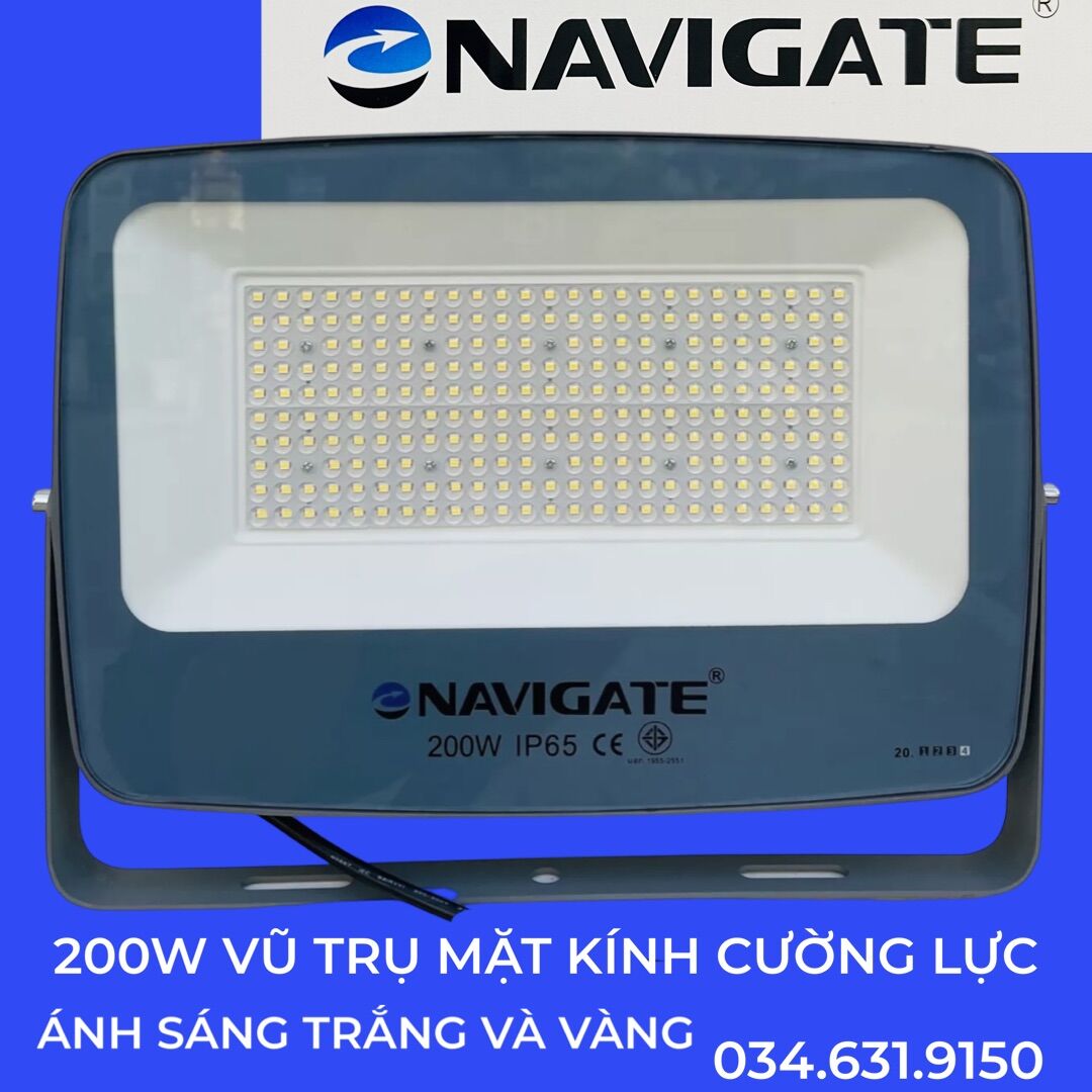 BÓNG ĐÈN PHA LED  VŨ TRỤ CÔNG SUẤT 200W MẶT KÍNH CƯỜNG LỰC CHỐNG VA ĐẬP ÁNH SÁNG MÀU TRẮNG VÀ MÀU VÀNG LOẠI CAO CẤP CHÍNH HÃNG NAVIGATE DÙNG CHIẾU SÁNG DÂN DỤNG , SÂN BÓNG ĐÁ , TÀU BIỂN  , KHO XƯỞNG VÀ CÁC  CÔNG TRÌNH KHÁC