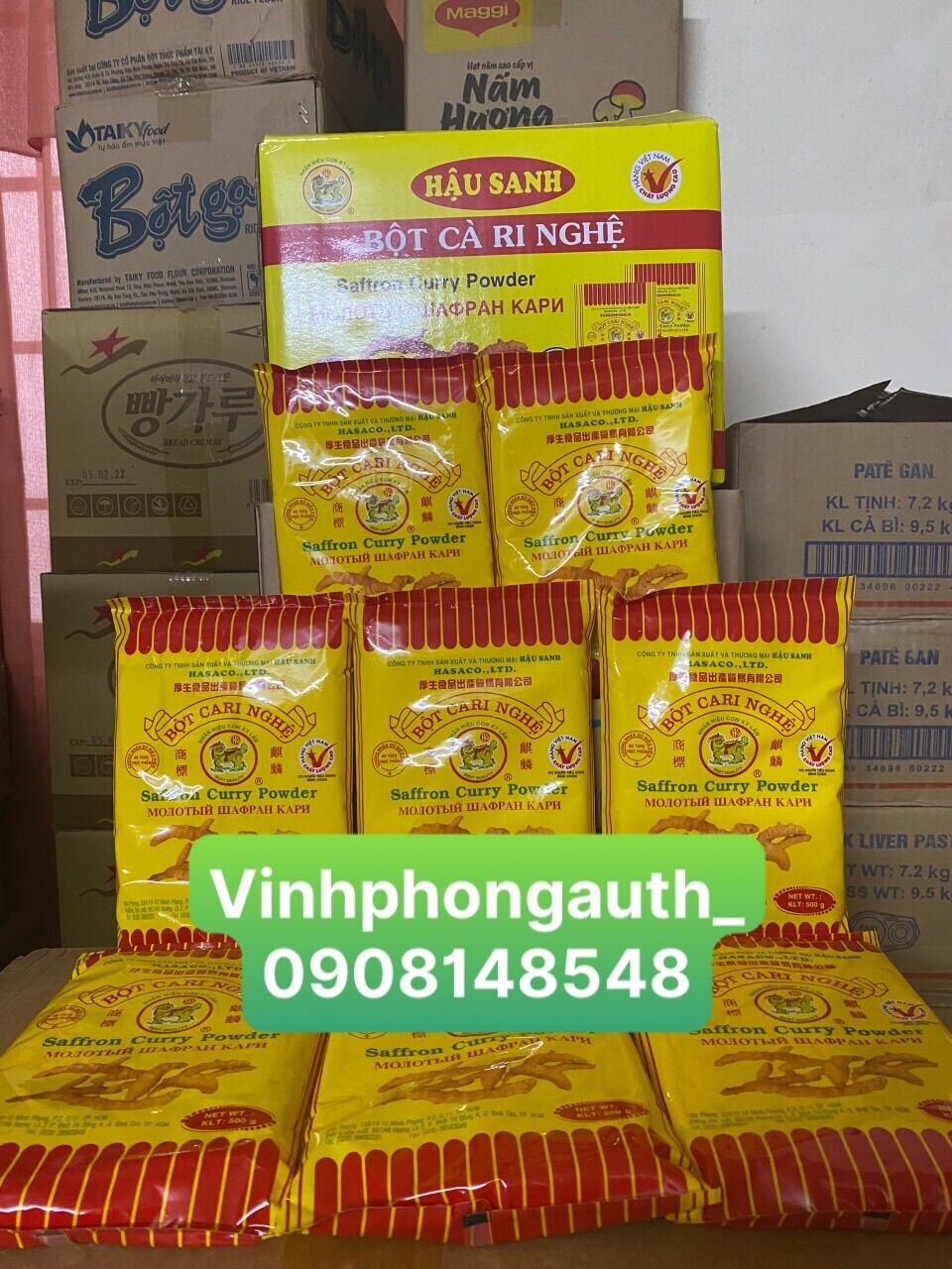 Bột cà ri nghệ hậu sanh 500gr