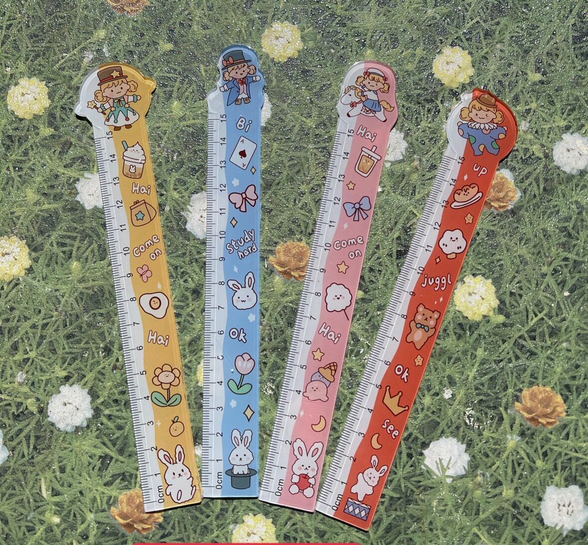 Thước Mica Trong Hình dễ thương 15Cm