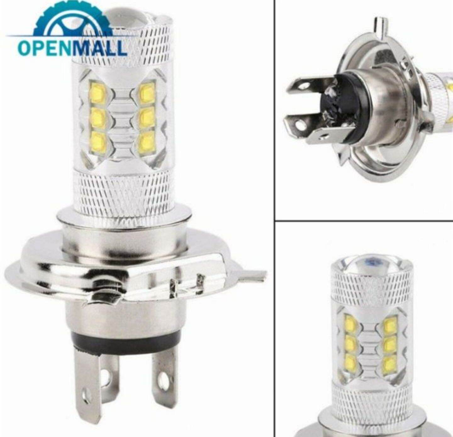 BÓNG ĐÈN PHA LED SIÊU SÁNG H4 80W LẮP XE MÁY VÀ ÔTÔ
