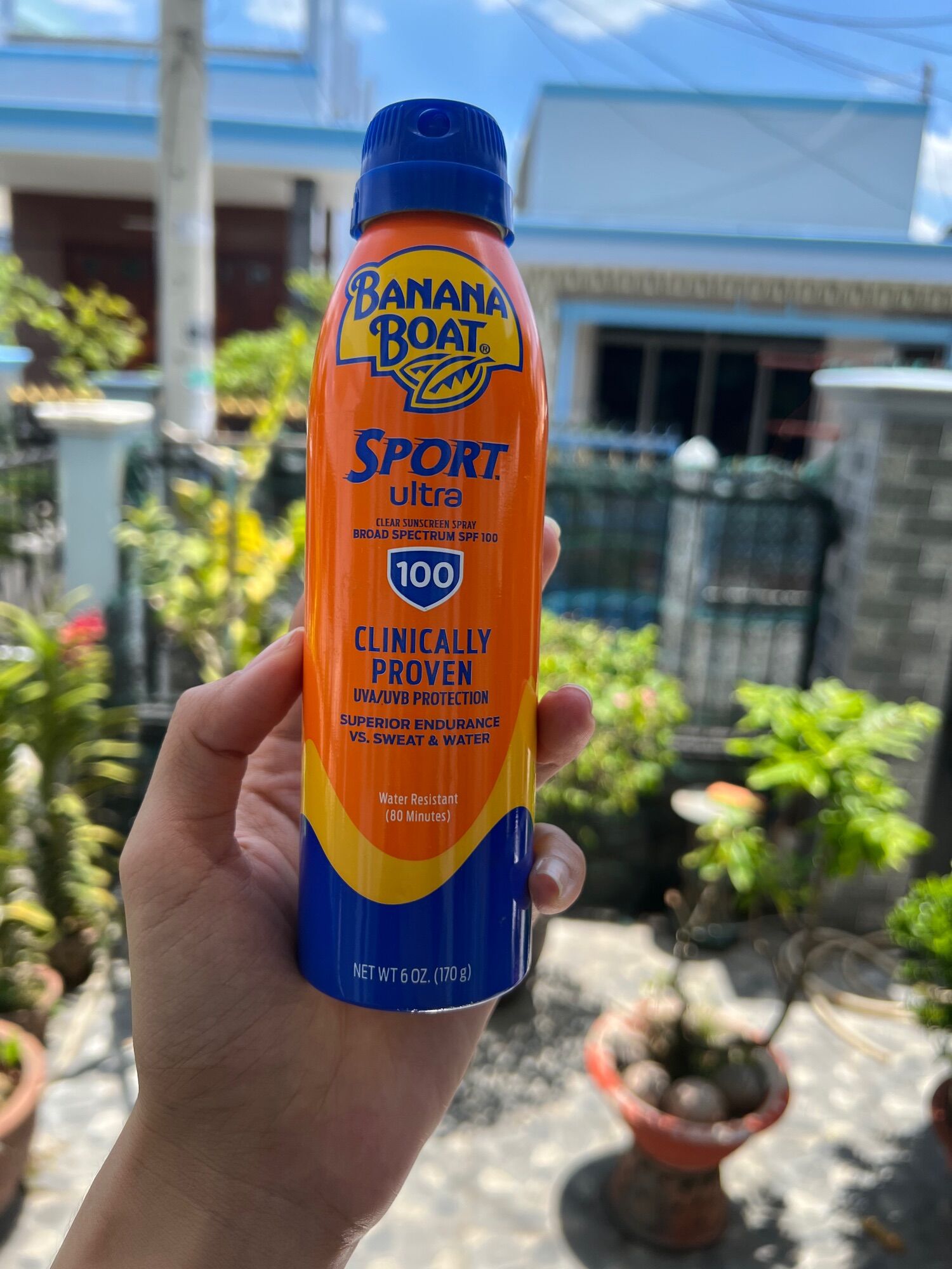 Xịt chống nắng body banana boat spf100