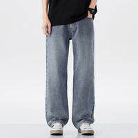 Hansca | Quần Jeans Ống Suông Nam Phong Cách Cổ Điển