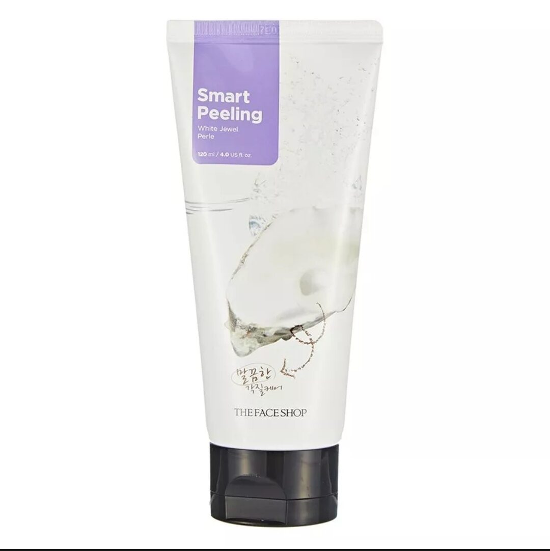 Tẩy Tế Bào Chết Ngọc Trai The Face Shop Smart Peeling 120ml Chính Hãng Tay tbc ngoc trai TFS dưỡng da tươi sáng Tay te bao chet ngoc chai