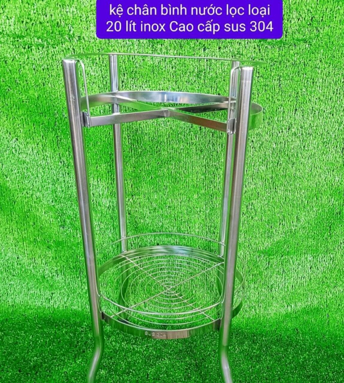 kệ để chân bình nước lọc inox Cao cấp sus 304