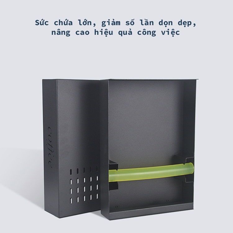 Hộp đập bã cà phê ngăn kéo thép