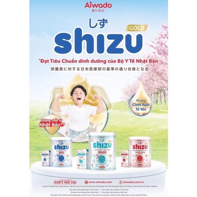 Sữa bột SHIZU COLOS 0, 1 350g/810g