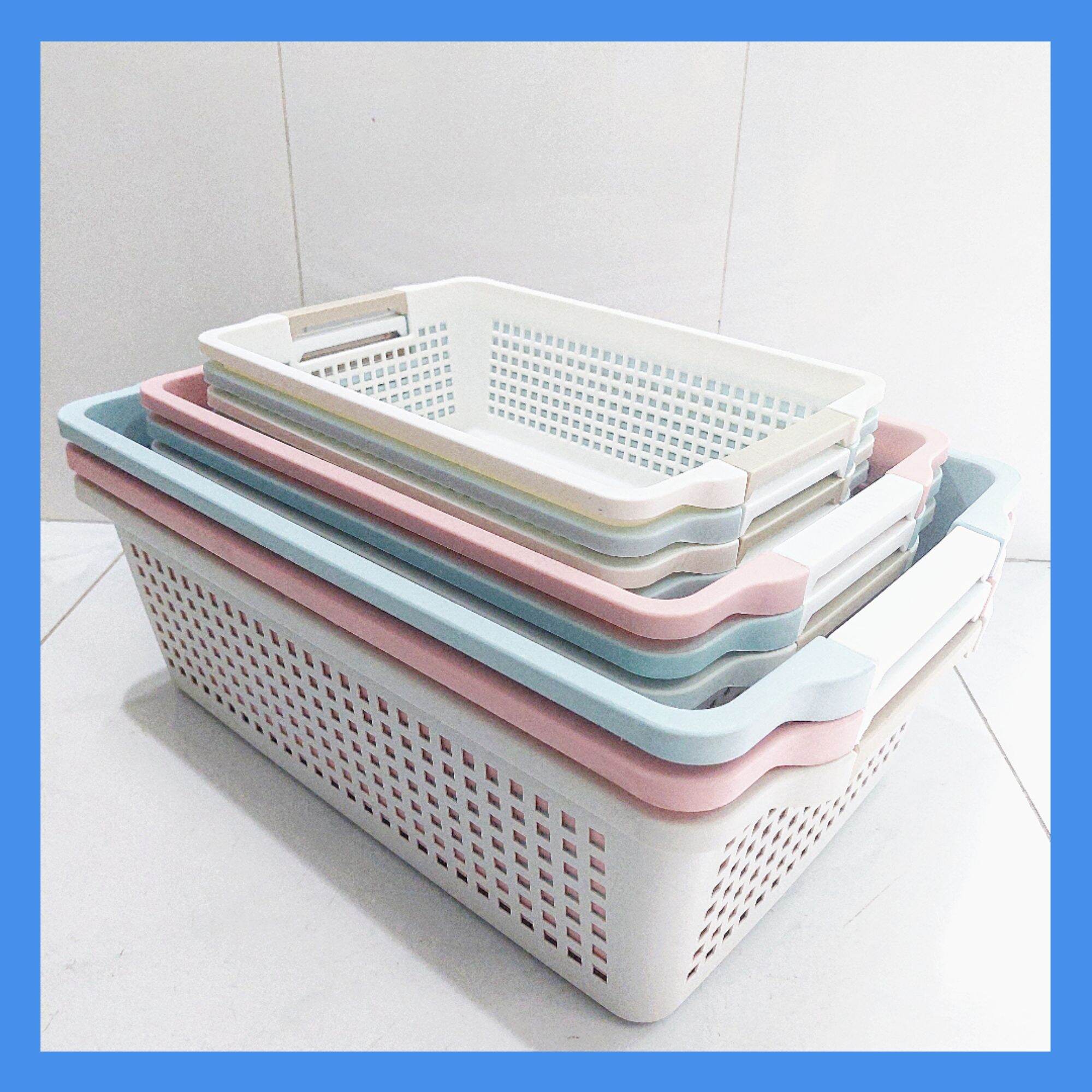 Combo 3 Rổ chữ nhật nhựa Việt Nhật chính hãng