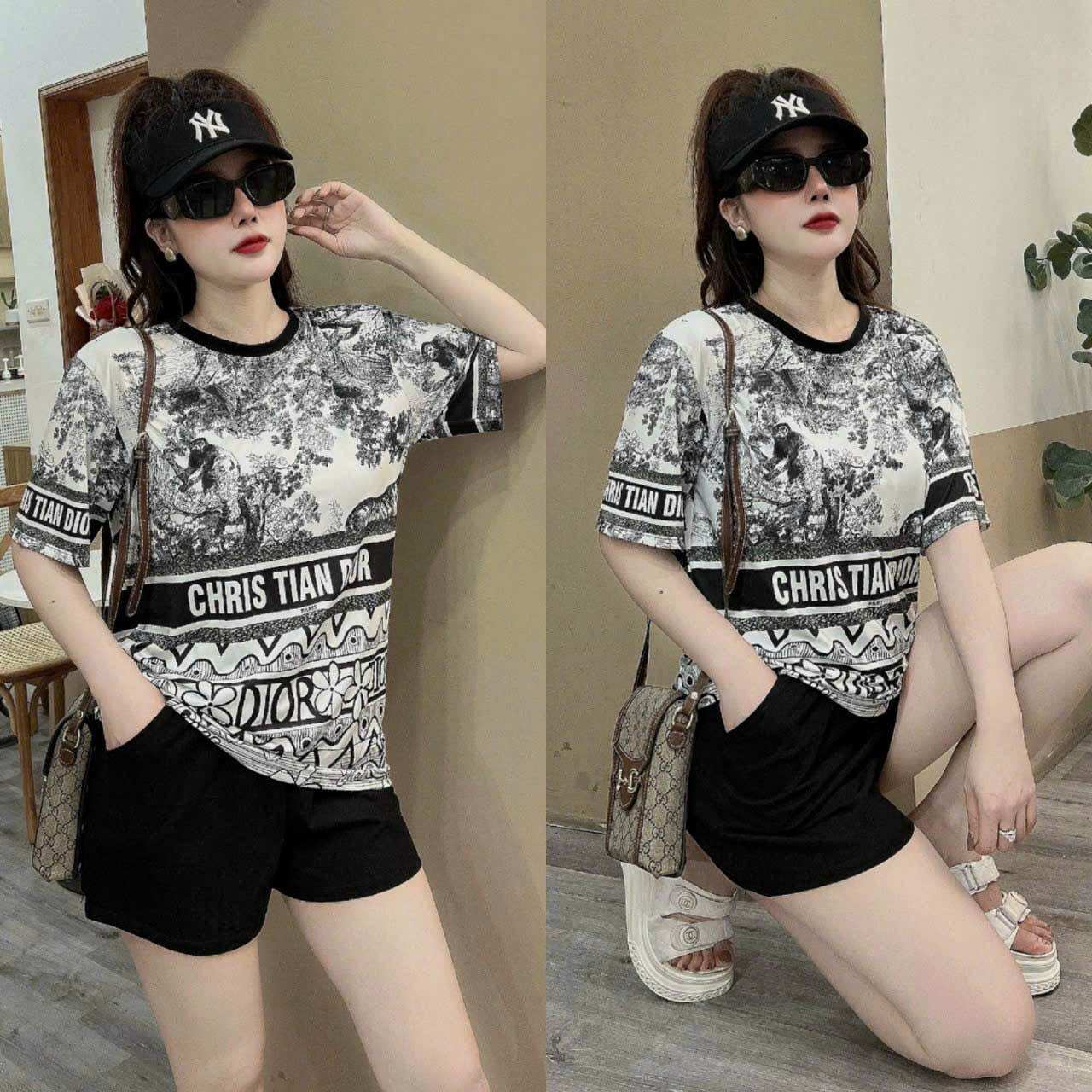 SÉT BỘ SHORT PHỐI HOẠ TIẾT 3D CAO CẤP