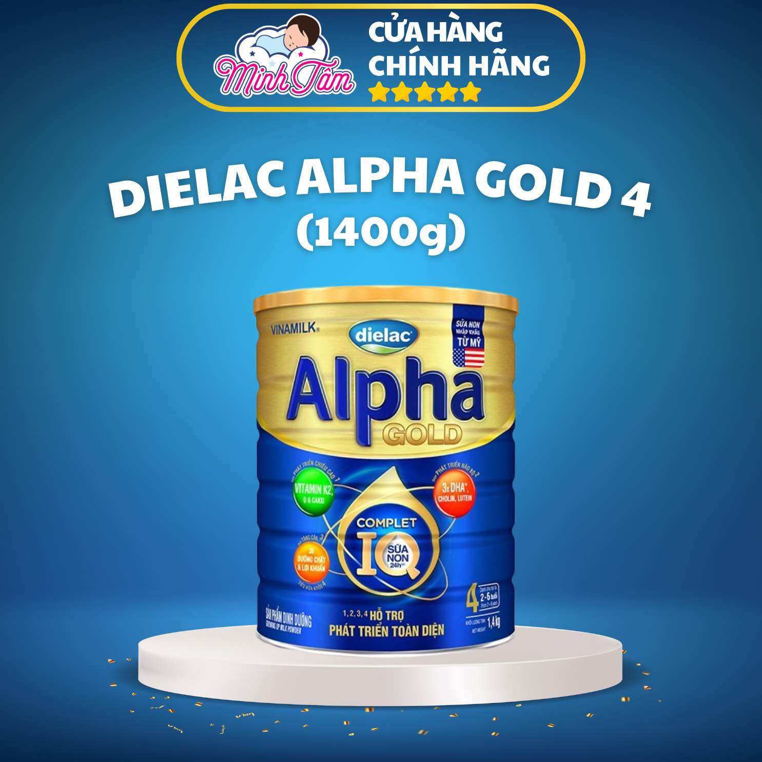 Sữa bột Dielac Alpha Gold 4