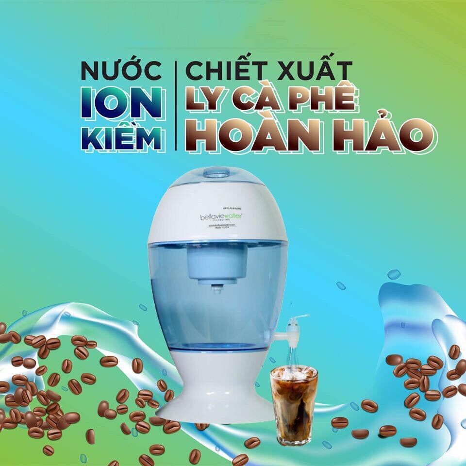 Bình lọc nước Ion kiềm Bellaviewater 20L(Egg)
