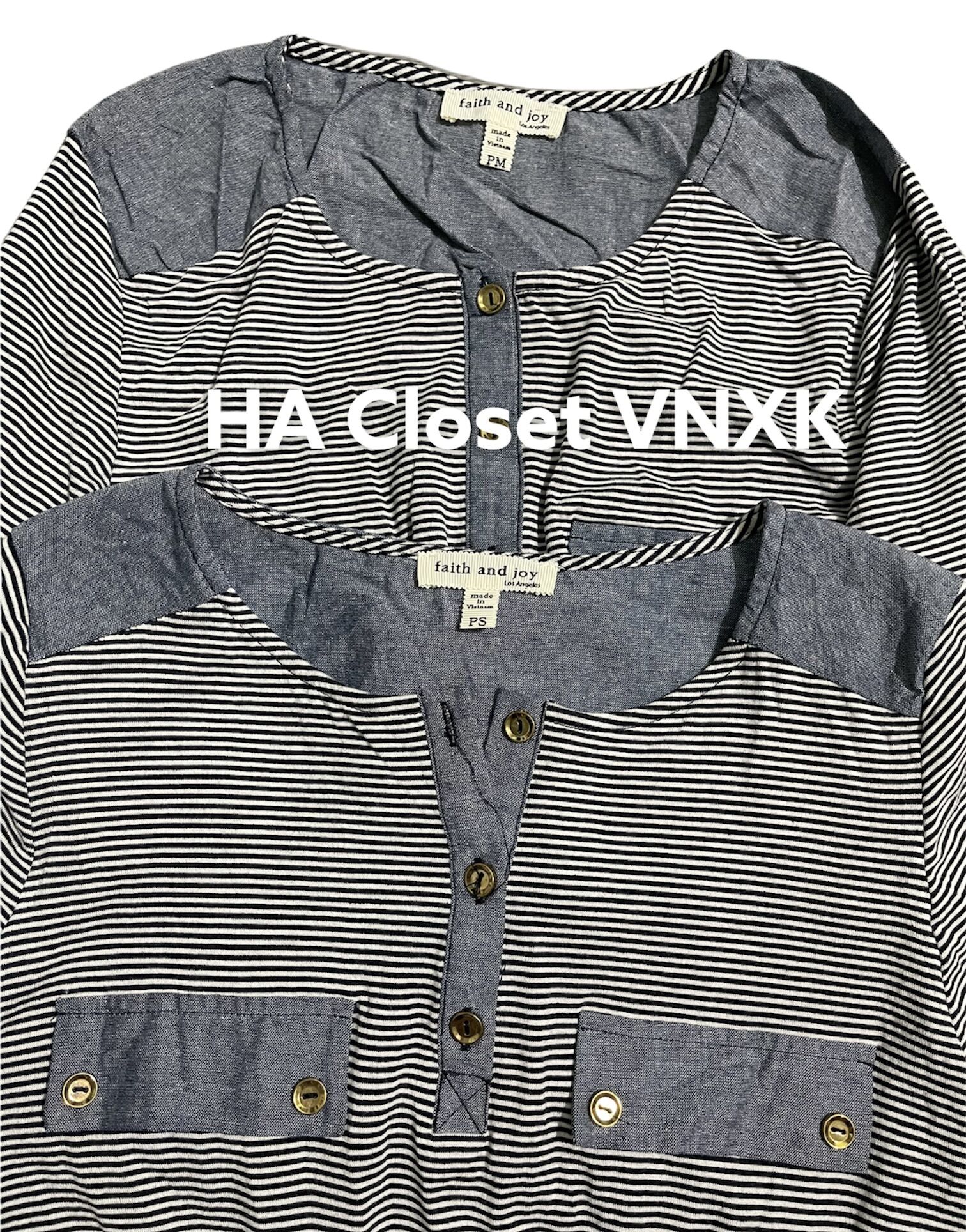 ÁO Thun Kẻ Sọc Xuất Dư Xịn