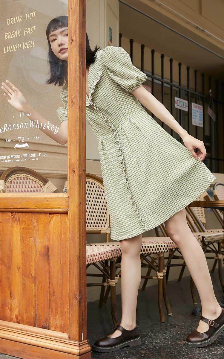 Váy chữ A tay phồng Vero Moda