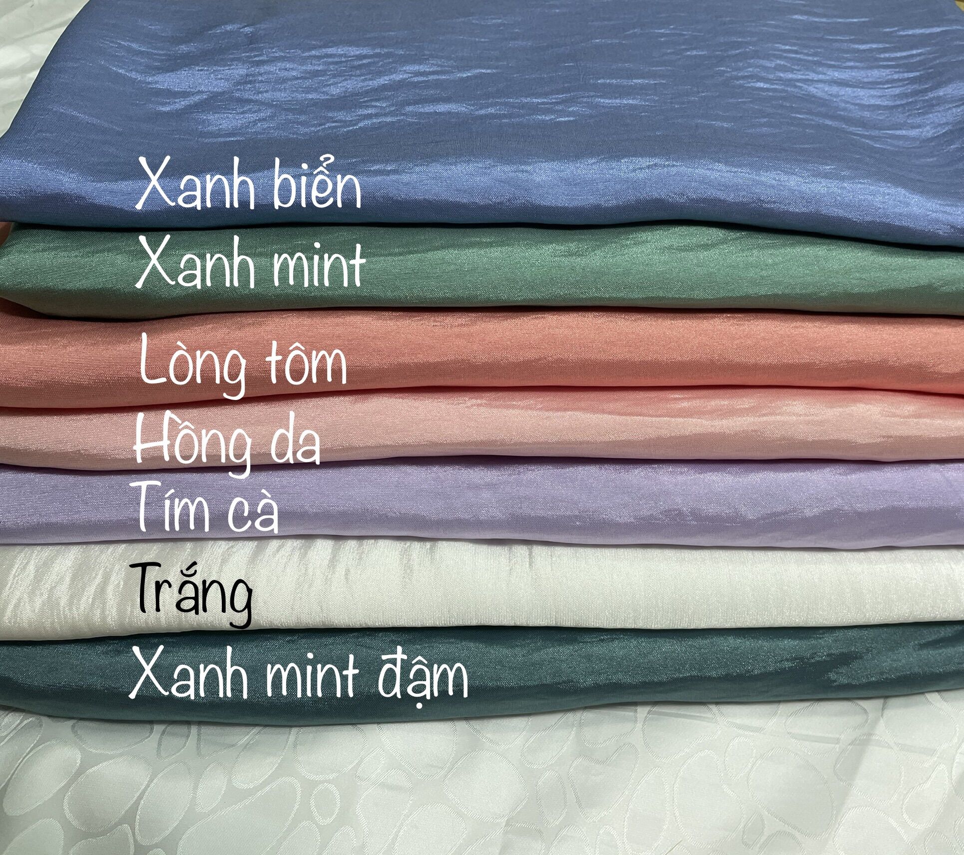 Lụa 2 da / lụa mỹ - cao cấp - chuyên may áo dài, đầm váy - vải nhà kim