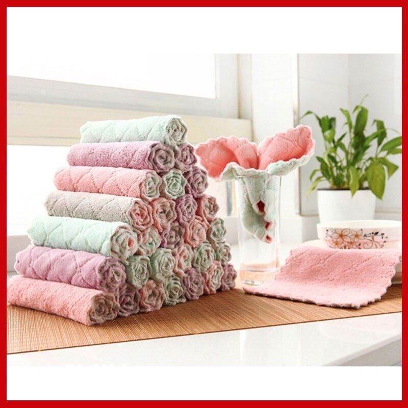 [3 chiếc]Khăn lau tay đa năng,siêu thấm hút