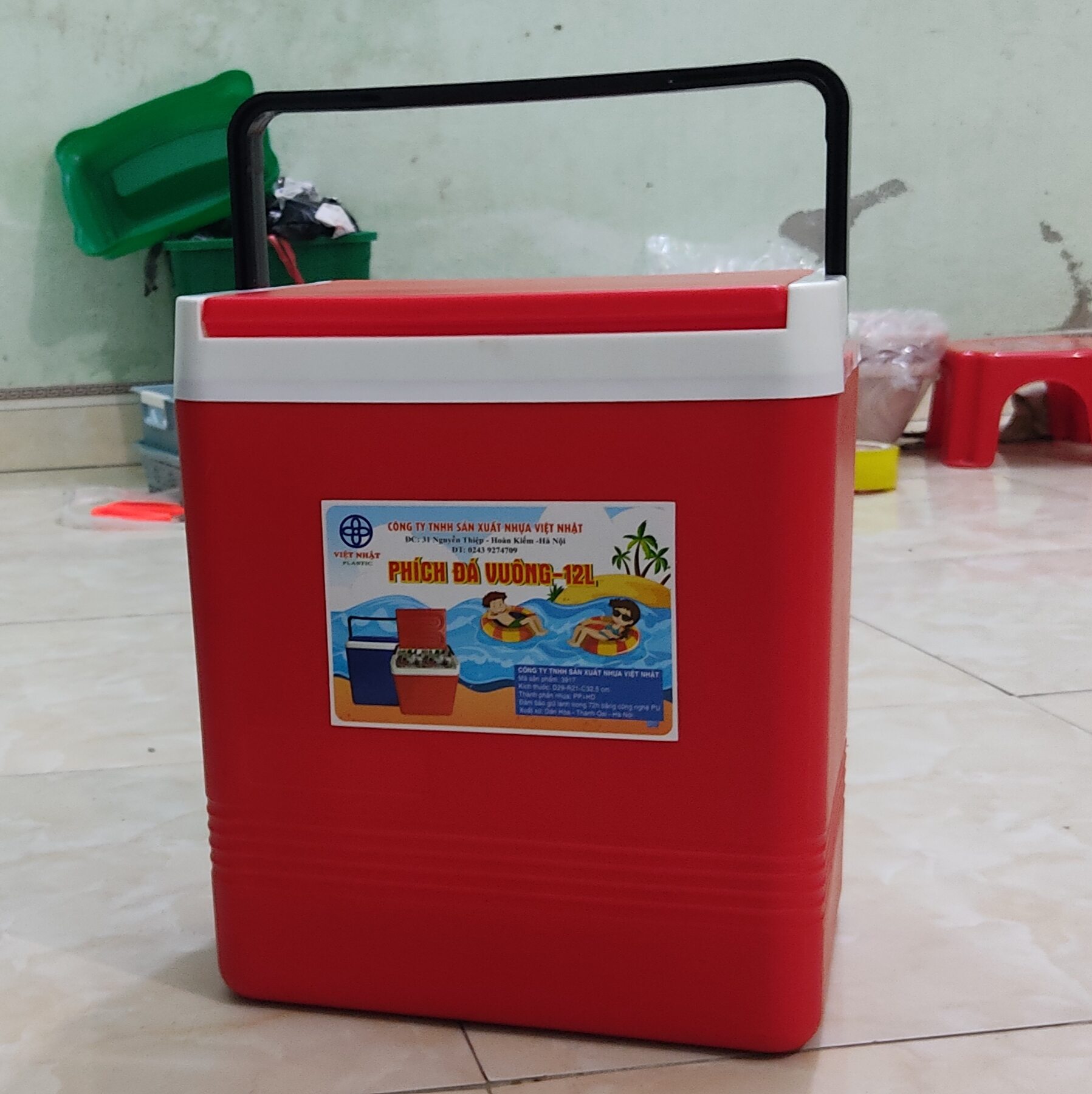 Phích đá vuông 12 lít hàng cao cấp việt nhật