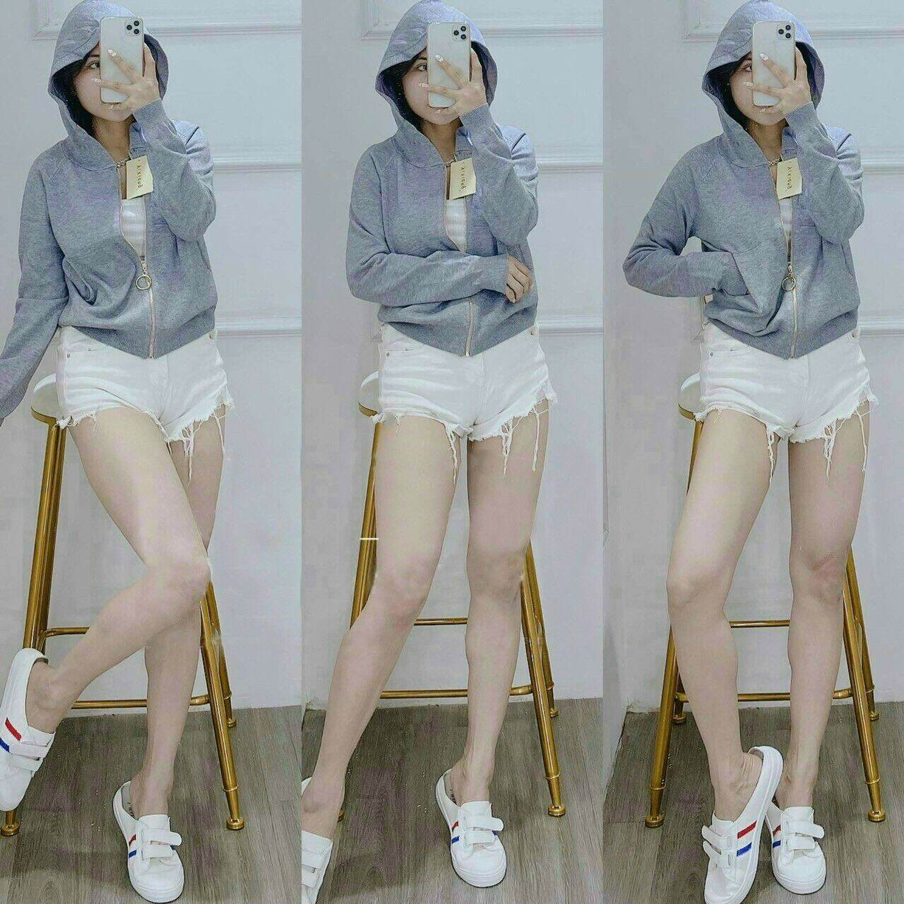 [Hàng Xịn] Áo Khoác Len Nữ Vải Siêu Mềm Mại. Áo Khoác Nữ Cardigan Dây Kéo [TR190]