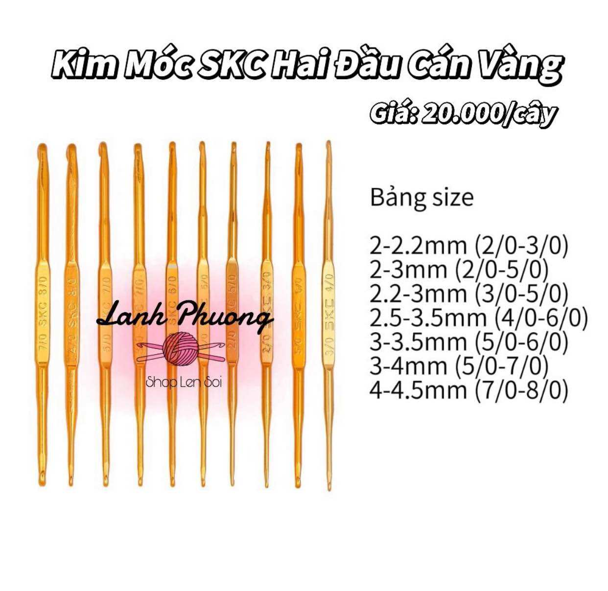 Kim Móc SKC Hai Đầu Cán Nhựa Mềm