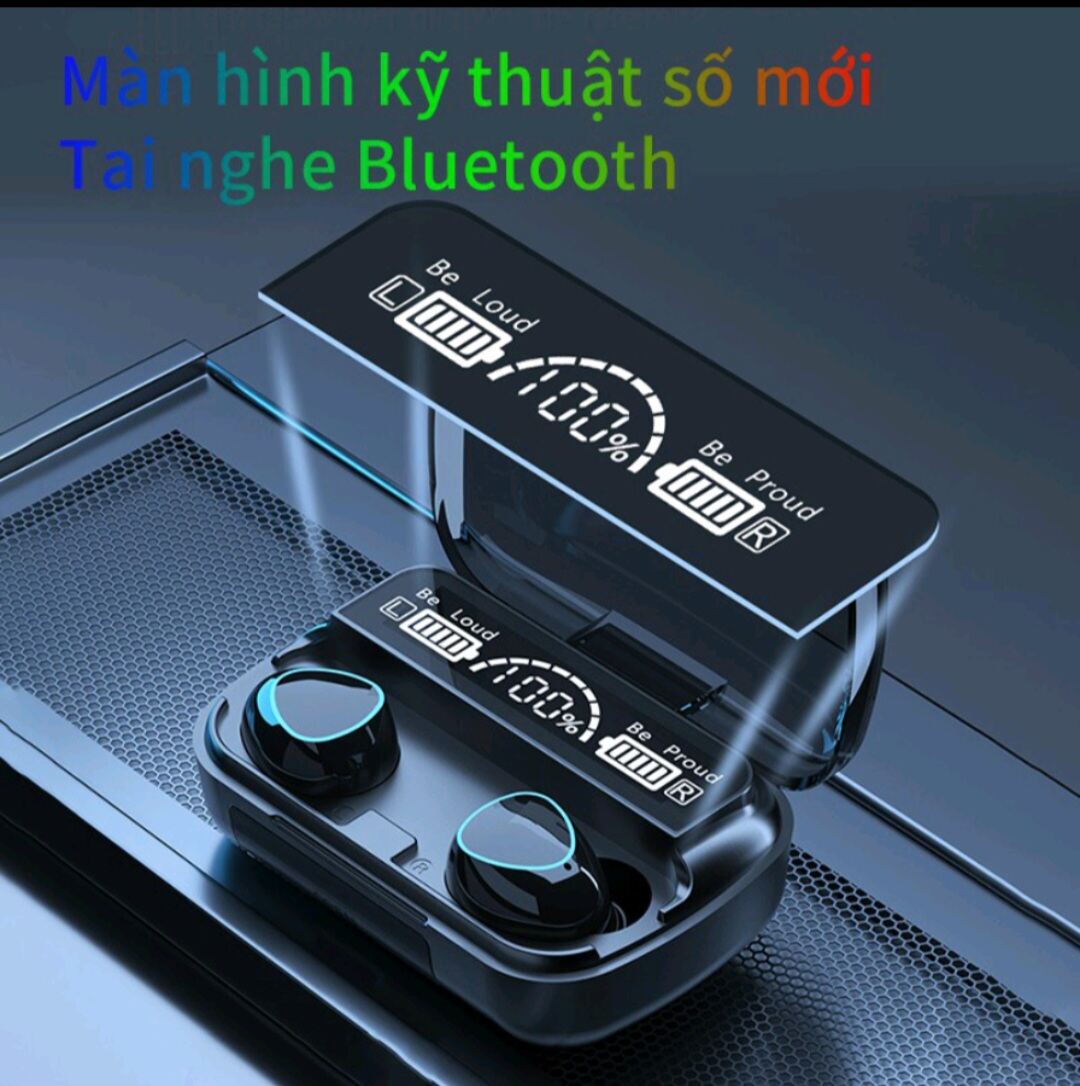 Tai Nghe Bluetooth M10 Pro, Phiên Bản Năng Cấp 2023, Nghe Nhạc Siêu Trầm Chống Nước IPX7, Chống ồn CNC.