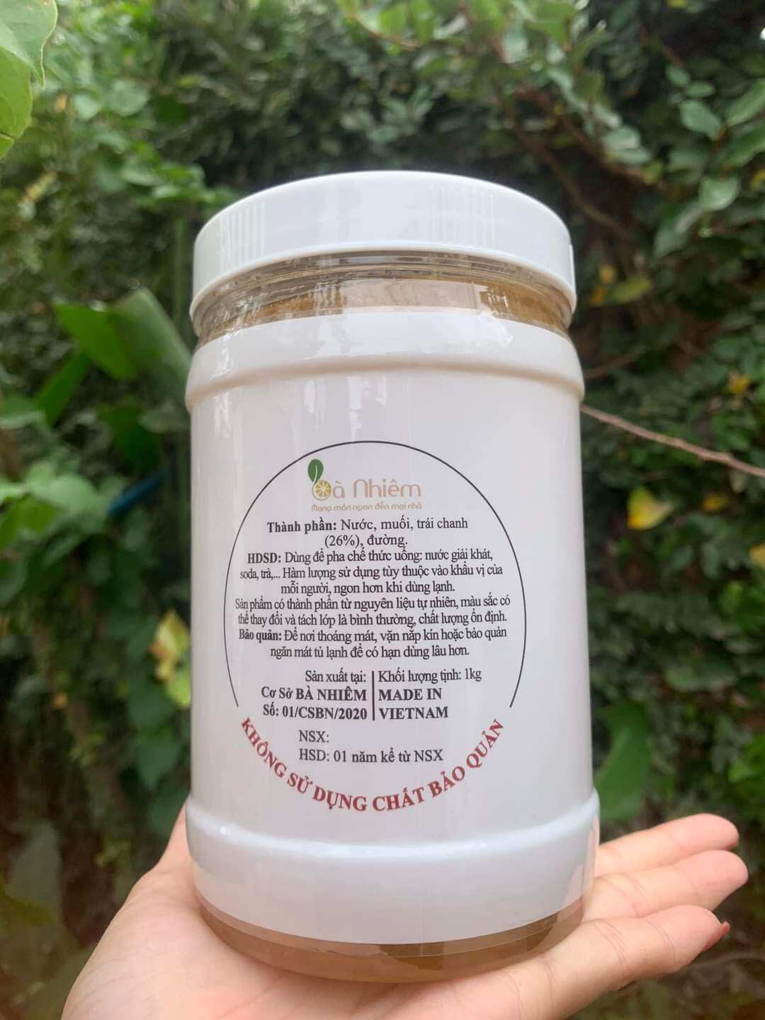 Chanh muối Bà Nhiêm hộp 1kg