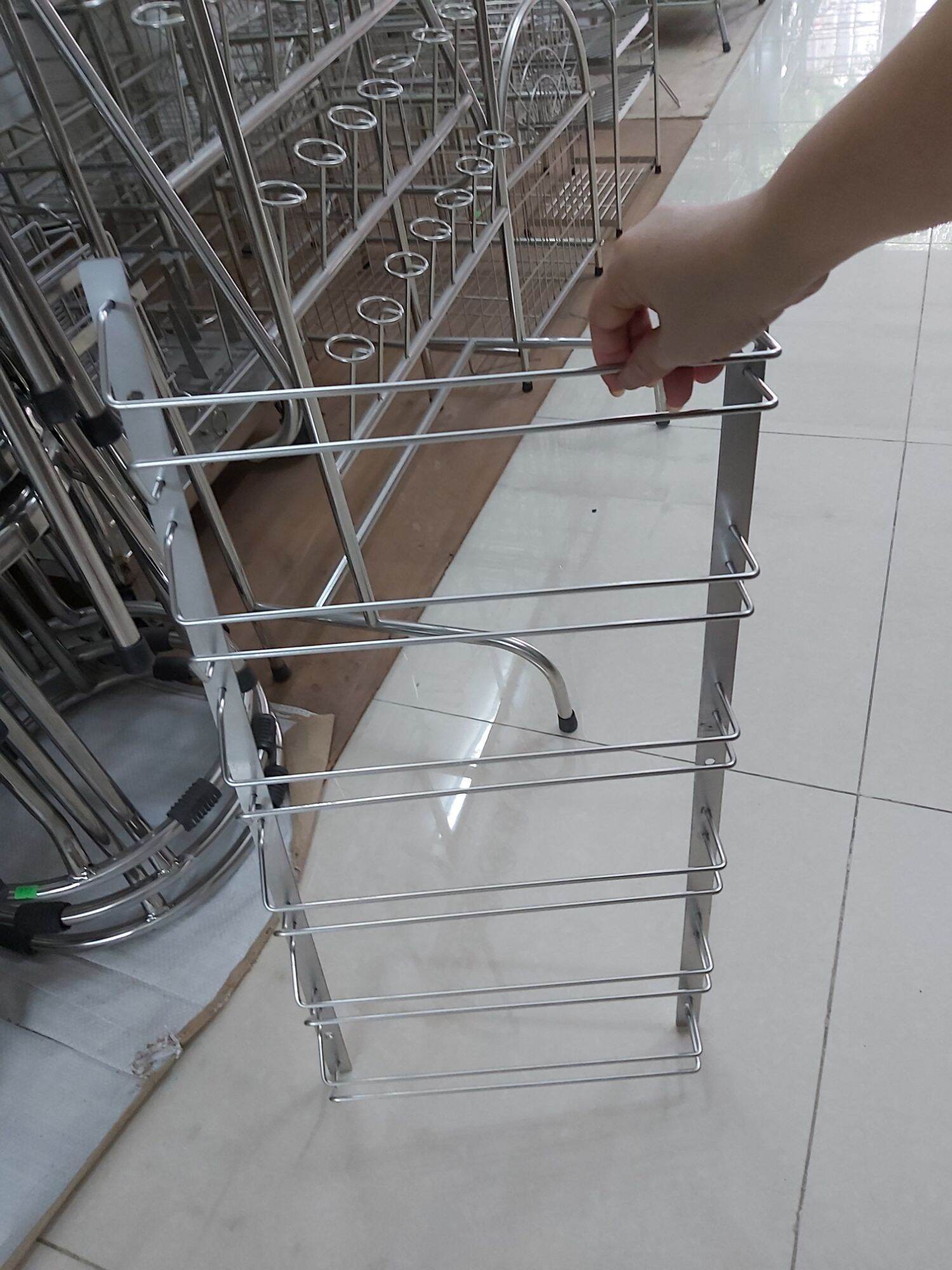 Treo ly inox sáu hàng(kèm ốc vít)