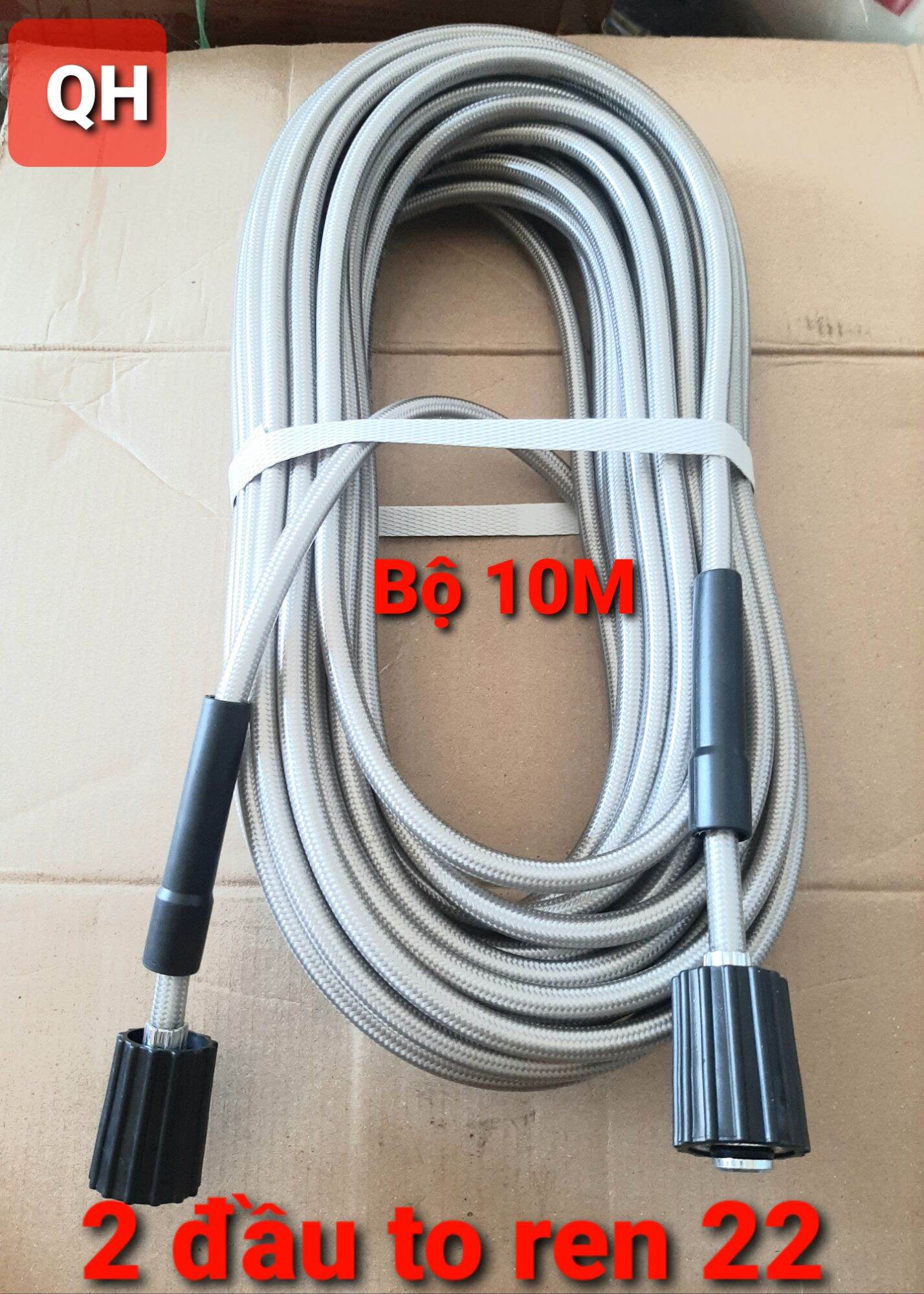 Ống dây rửa xe cao áp máy rửa áp lực cao loại 1 - loại 10m,15m,20m.