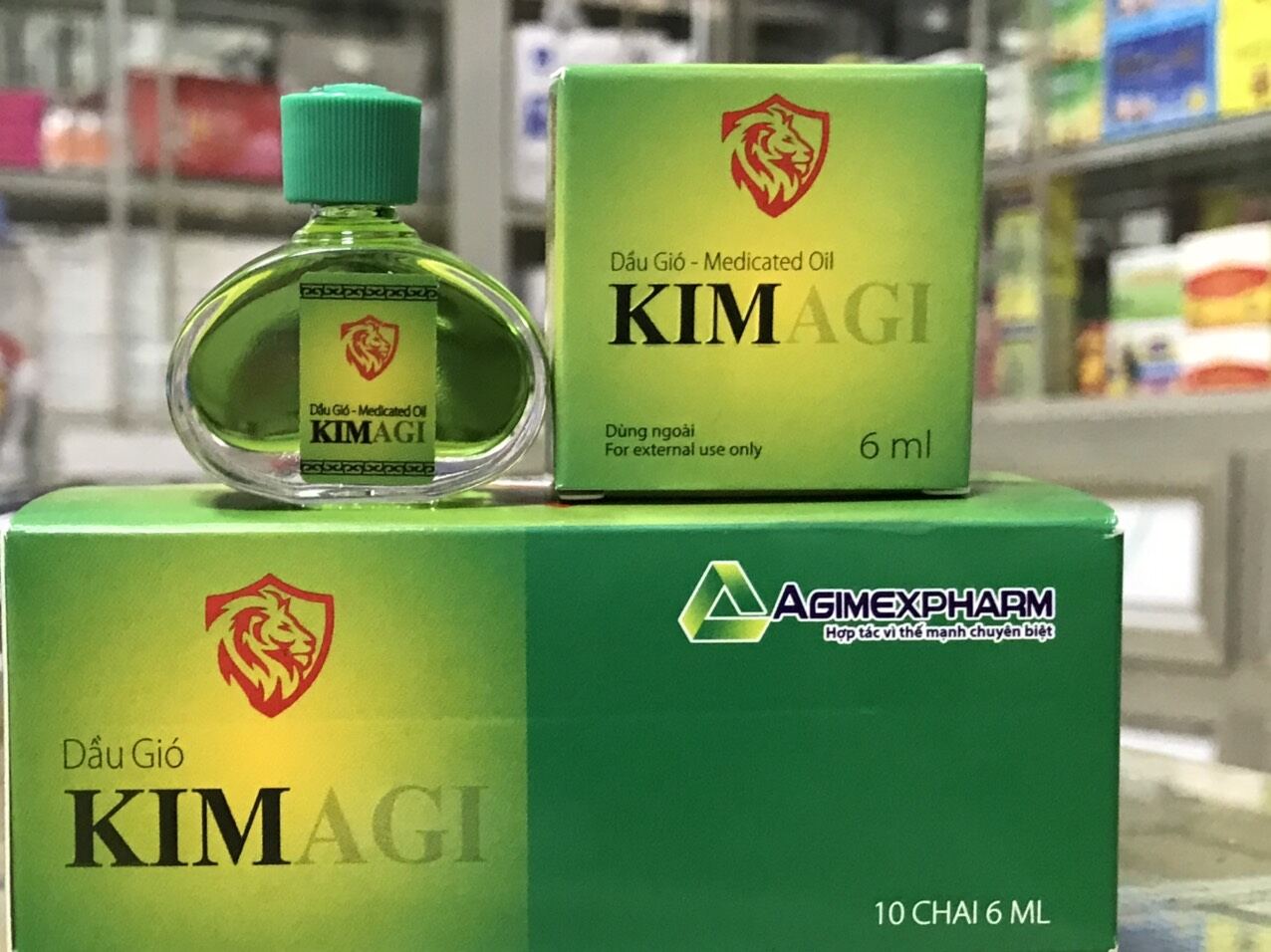Dầu gió KIMAGI XANH 6ML