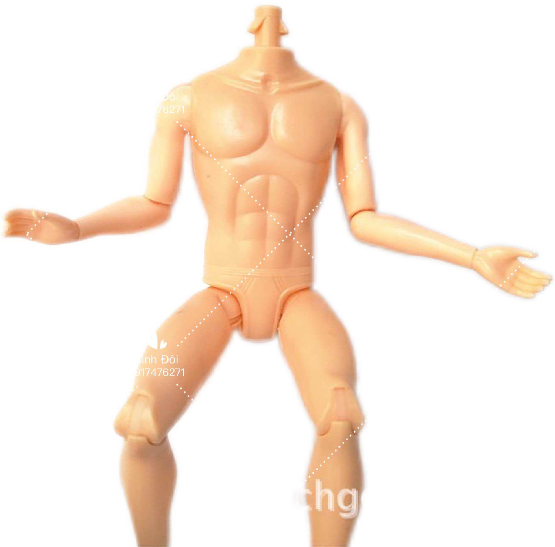 Thân búp bê nam - thân cao 27cm - phụ kiện búp bê