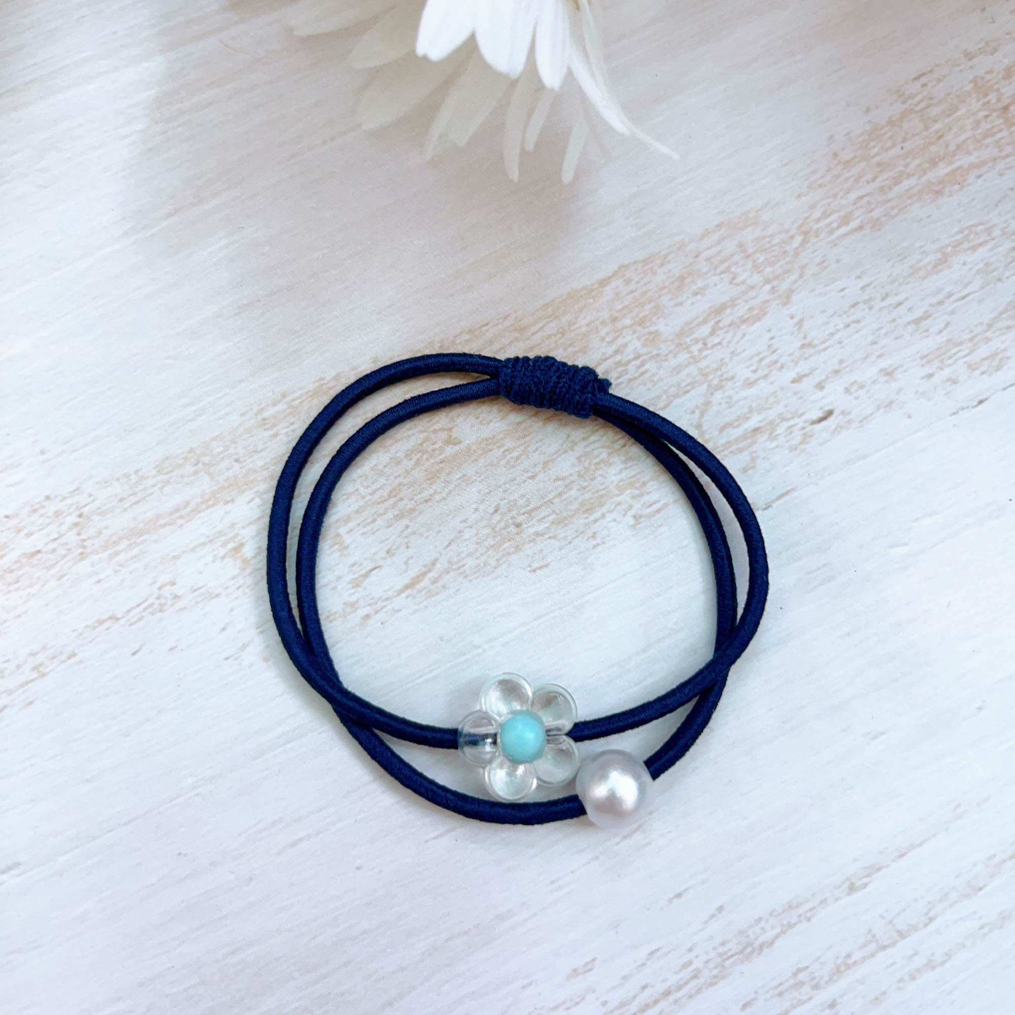 Set 100 dây cột tóc Hoa ngọc 2 mix đủ màu dễ thương Morish