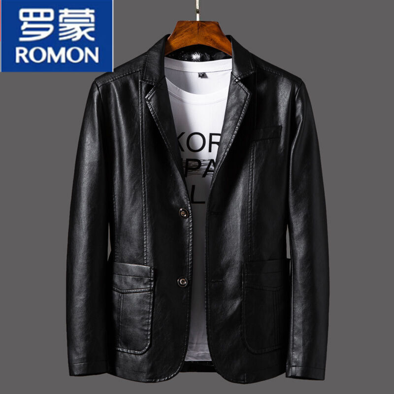 Áo jacket da nam luomeng áo khoác áo da da thật mẫu mới 2023 mùa xuân thu - ảnh sản phẩm 1