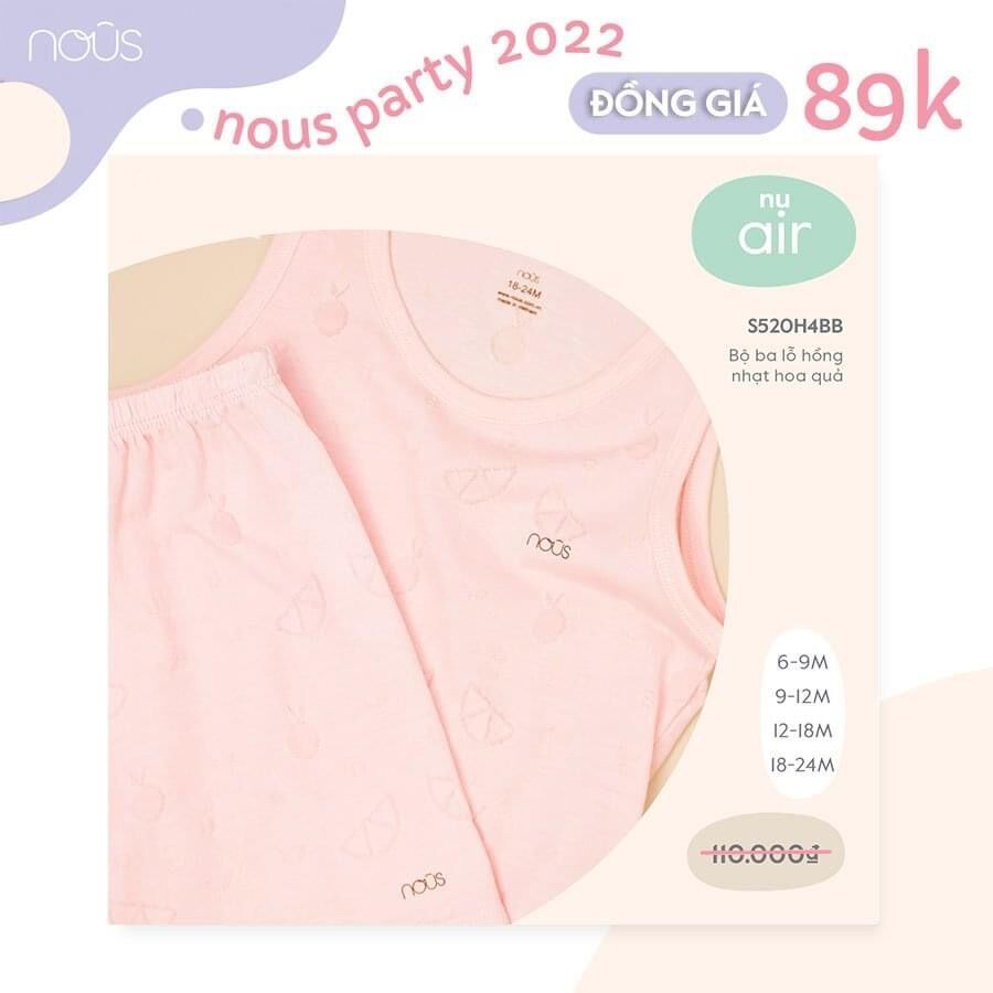 Xả kho ba lỗ Nous đồng giá 89k