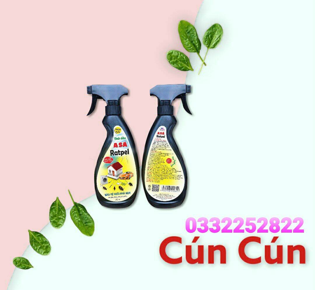 Tinh Dầu Asa Ratpel xua đuổi chuột 350ml