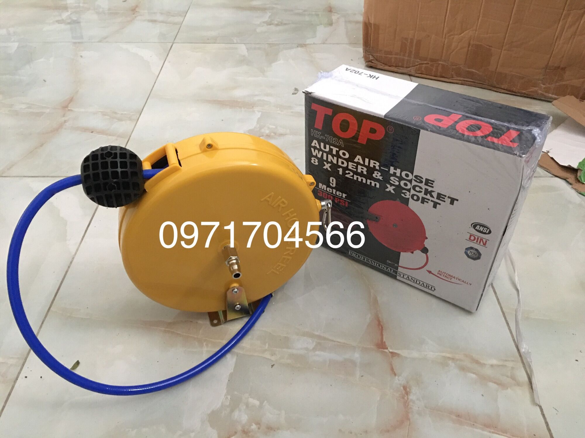 Dây hơi tự rút phi 10. chất liệu pu 9m