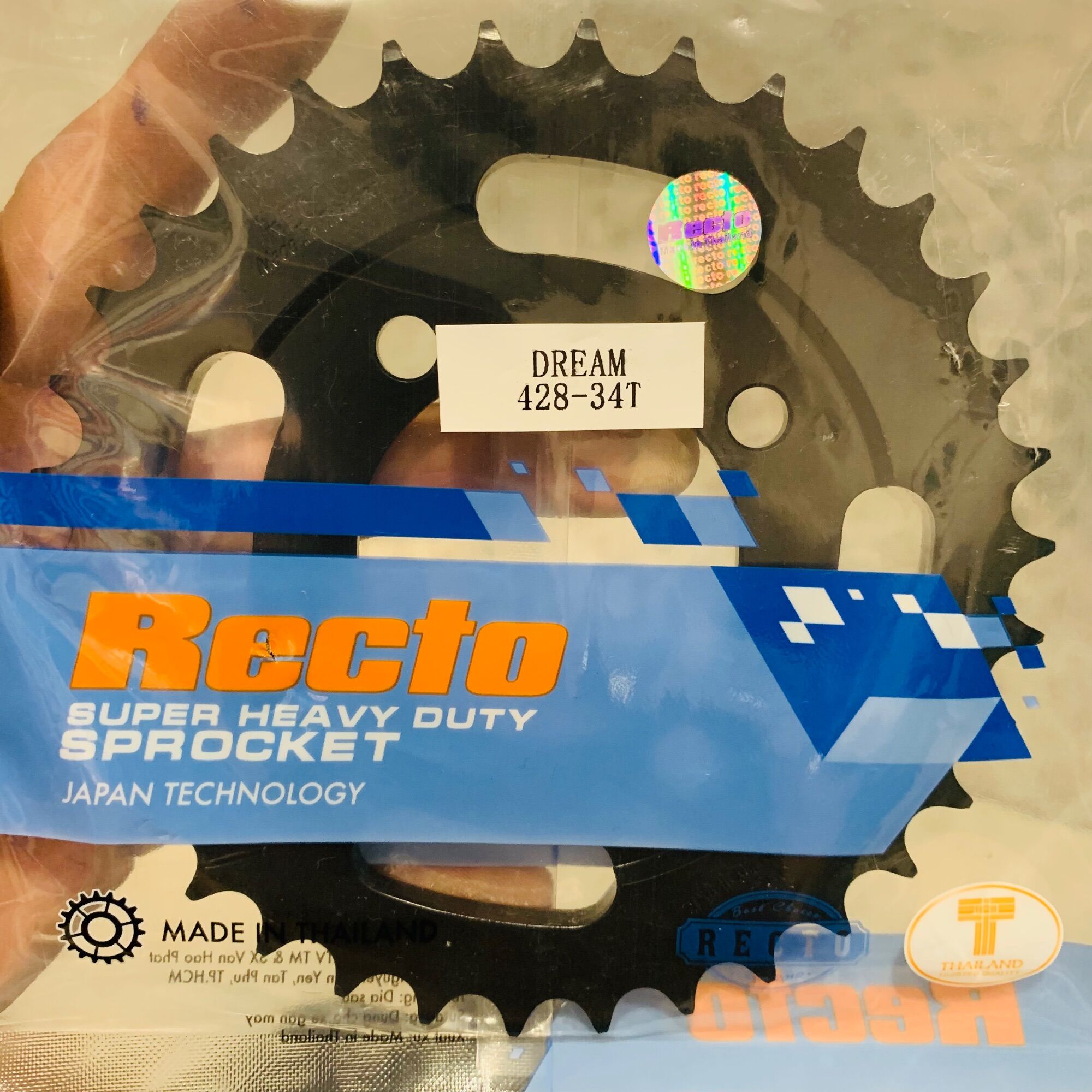 Nhông Dĩa Dream - Wave Nhỏ 13T 14T 15T - 26T 28T 30T 32T 33T 34T 35T 36T 38T 39T 40T 42T  Recto - Made in Thailand