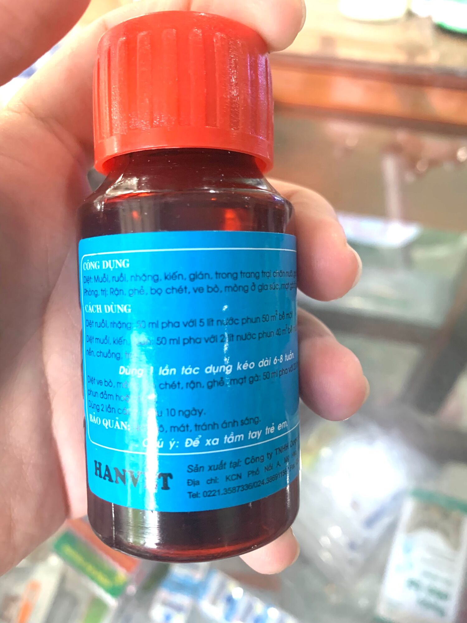 5 Chai Hantox-200 50 ml  phun diệt côn trùng.