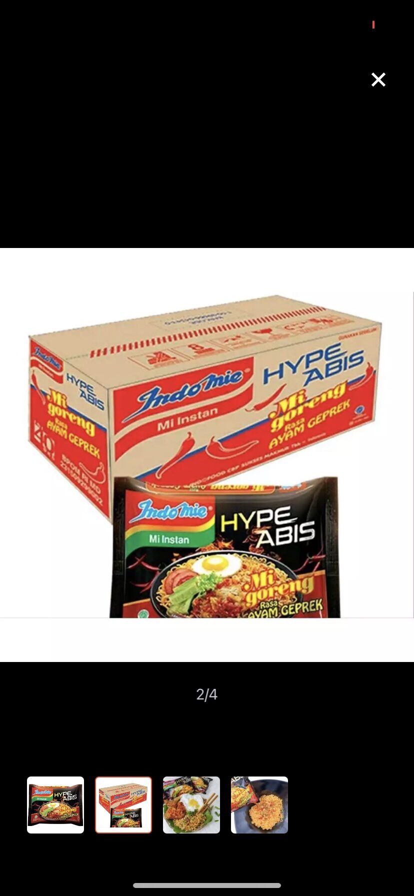 1 thùng 40 gói mì trộn indomie đủ vị