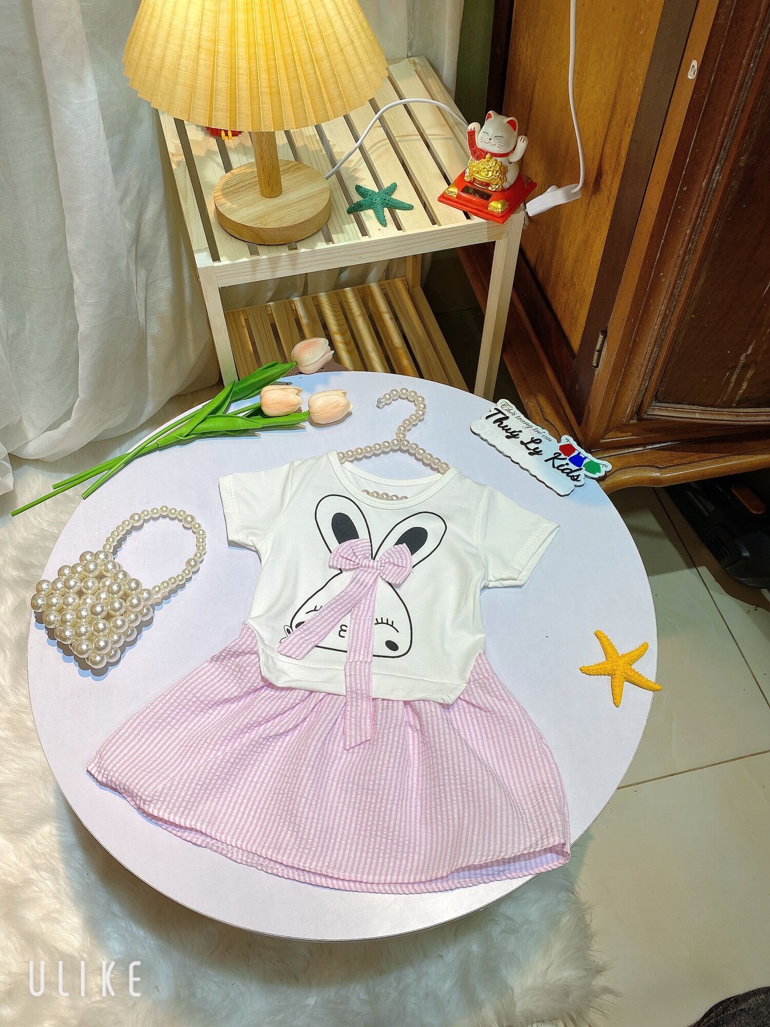 Váy hè mẫu thỏ siêu hot cho bé gái