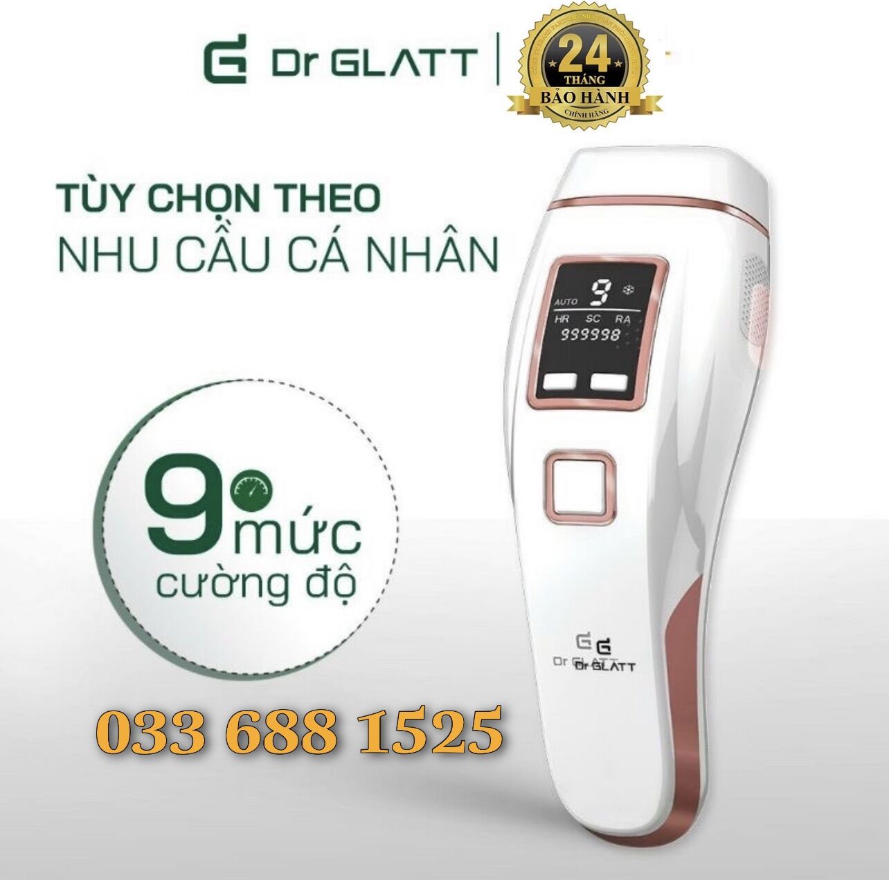 Máy triệt lông Dr Glatt Pro ĐỨC [Chính hãng] triệt lạnh+ trị mụn+trẻ hóa da