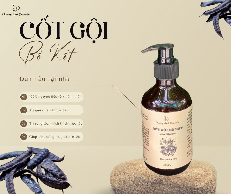 [Hot]Cốt Gội Bồ Kết ngăn ngừa rụng tóc