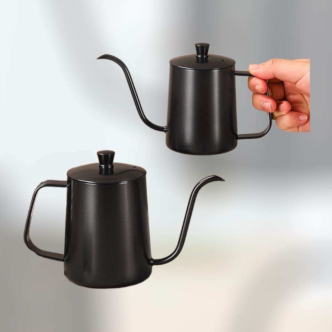 Bình pha cà phê inox 304, bình cổ ngỗng W1coffee