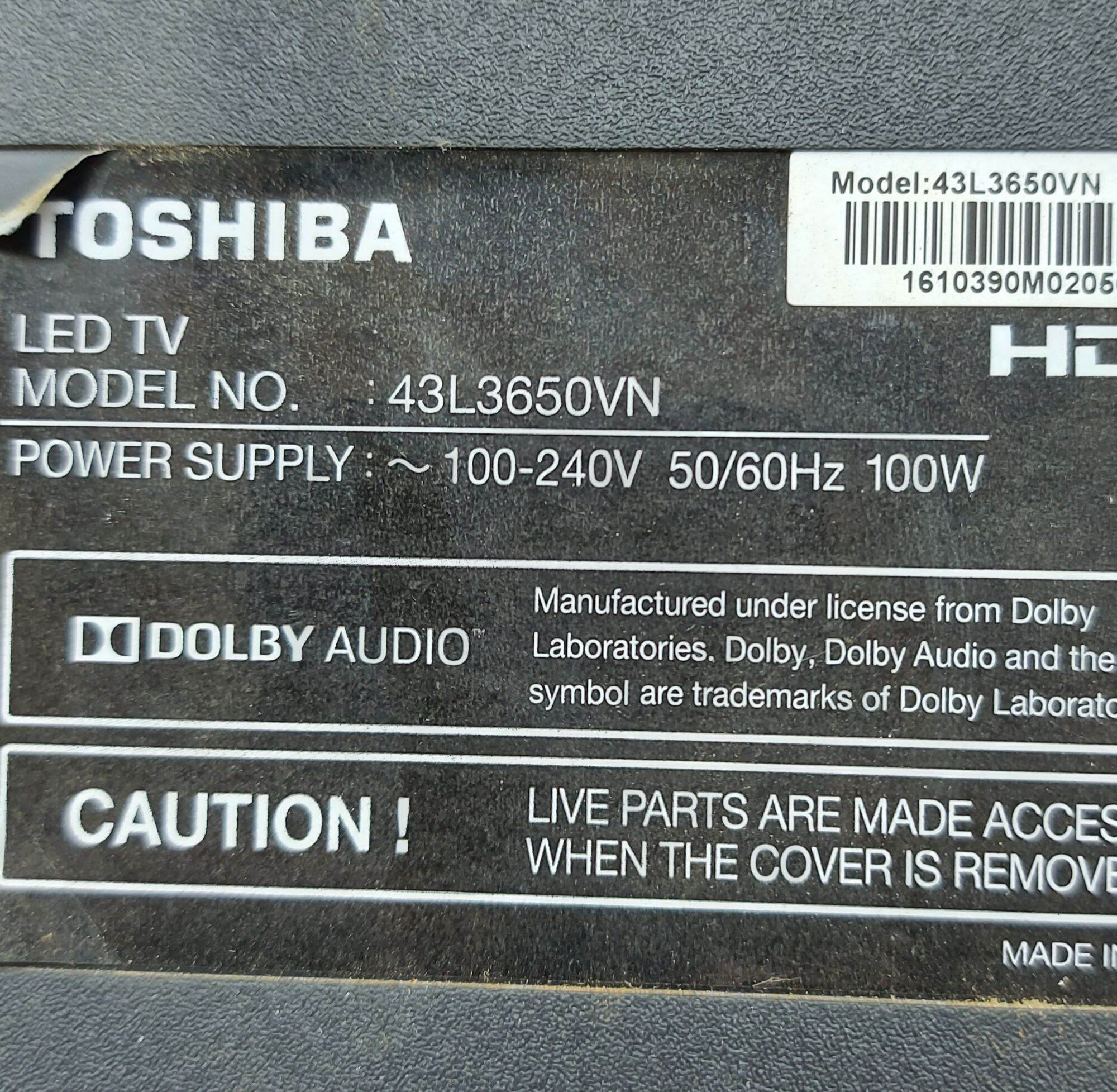 Bảng giá Bo mạch tivi TOSHIBA 43L3650 43L3650VN