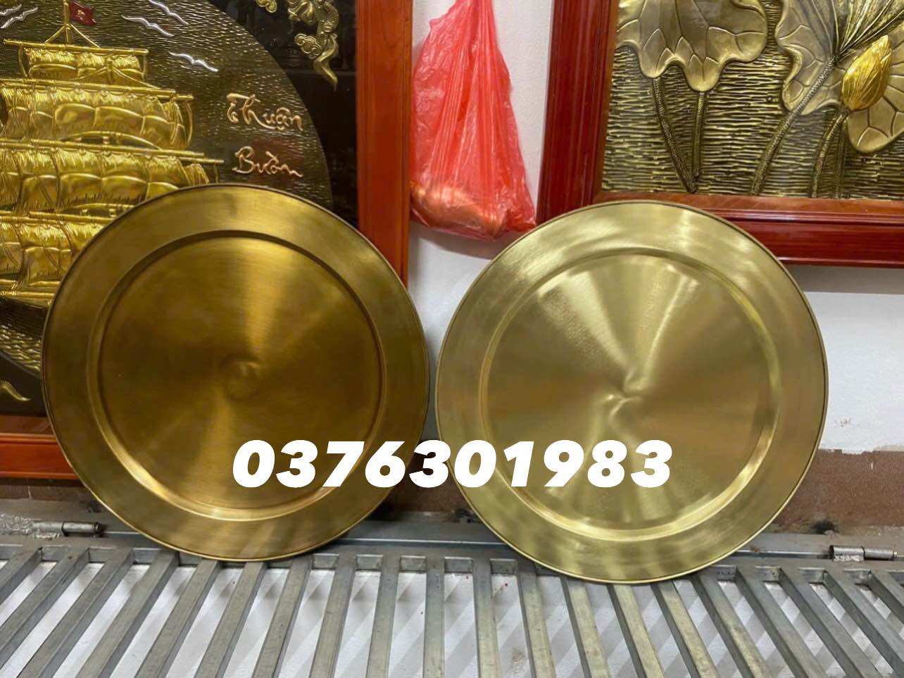 Mâm đông mâm ăn cơm bằng đồng đường kính 52cm,56cm ,60cm