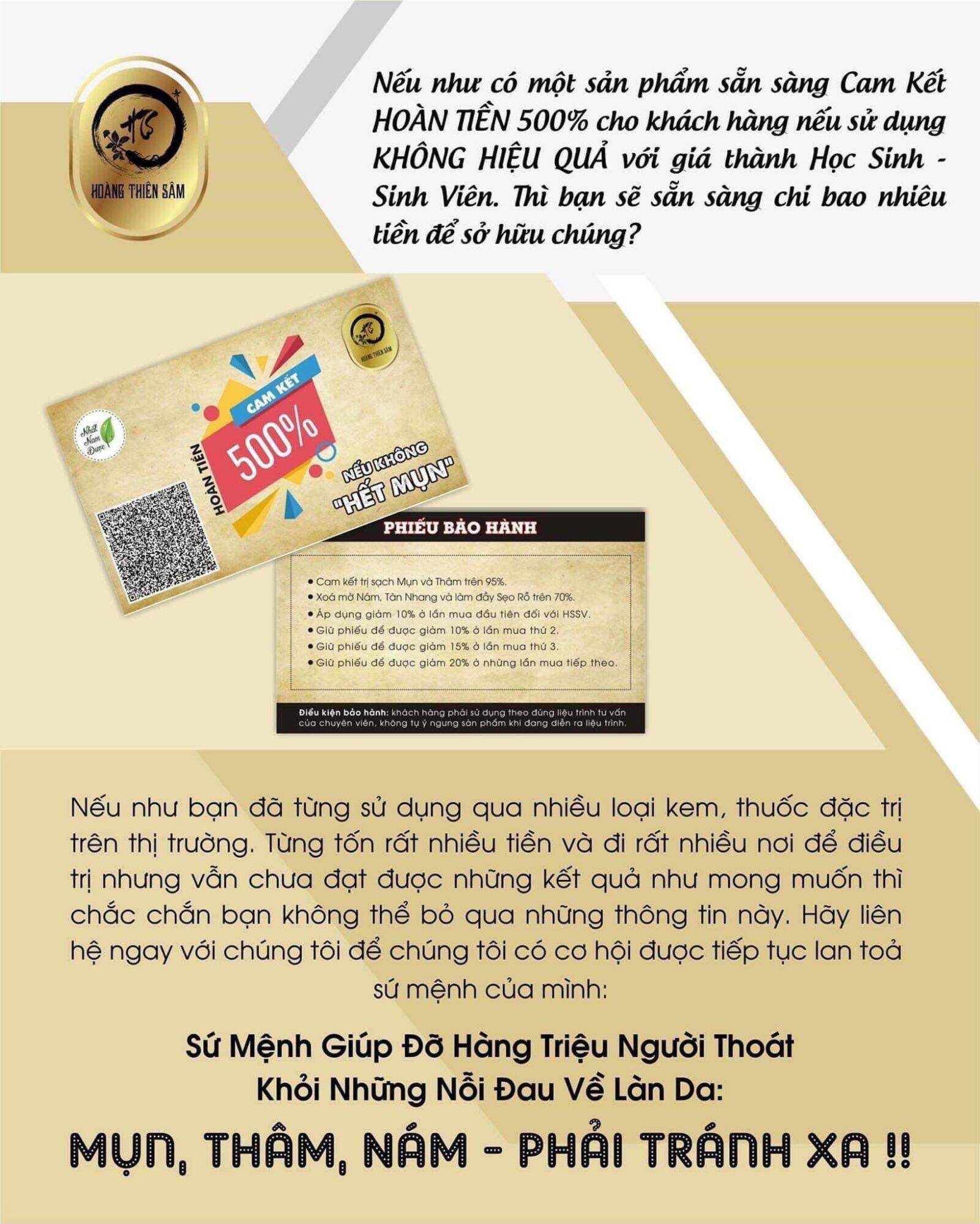 Combo Hoàng Thiên Sâm V. i. p (Bọt + serum Hoàng Thiên Sâm V. i. p)