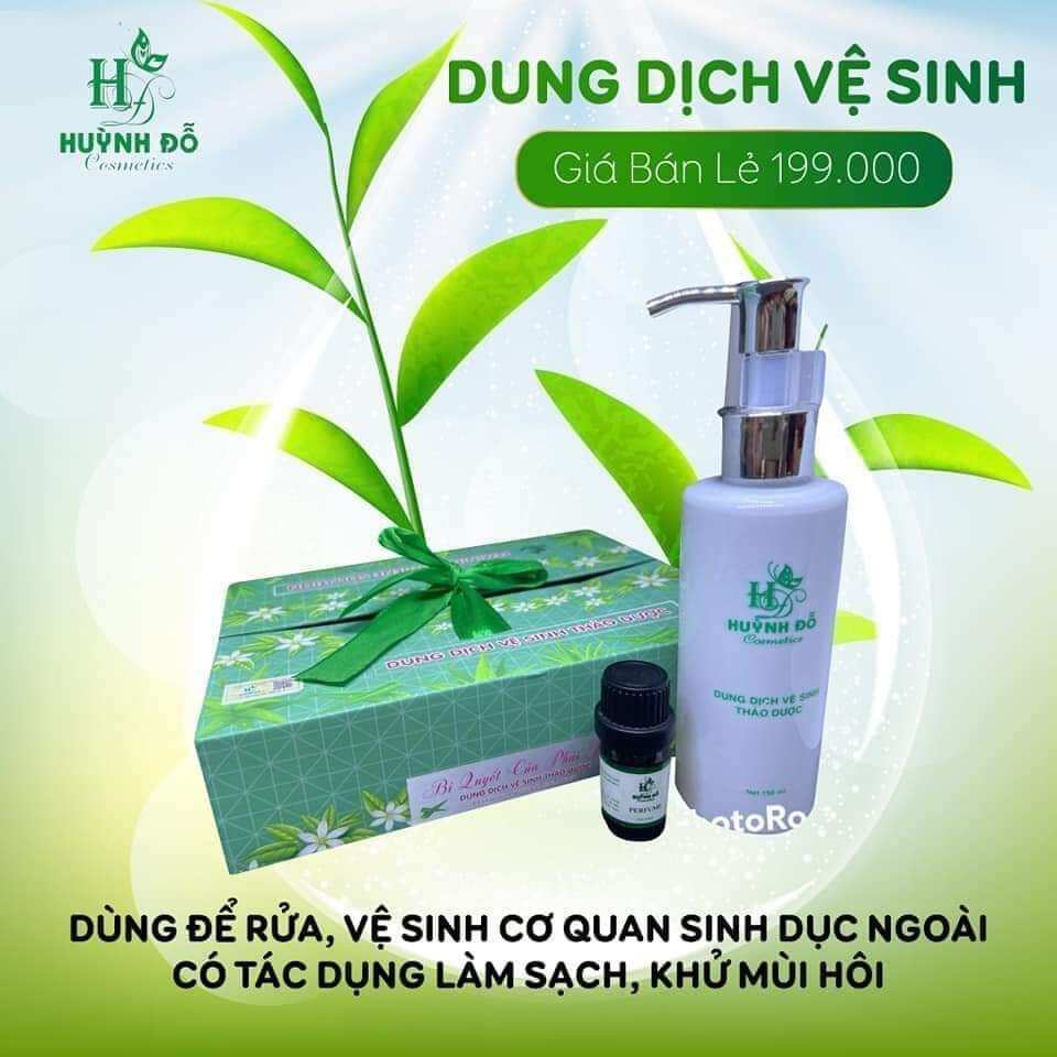Dung dịch vệ sinh phụ nữ huỳnh đỗ tặng kèm nước hoa vùng kín