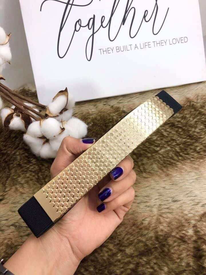 Đai váy vảy cá vàng 3cm