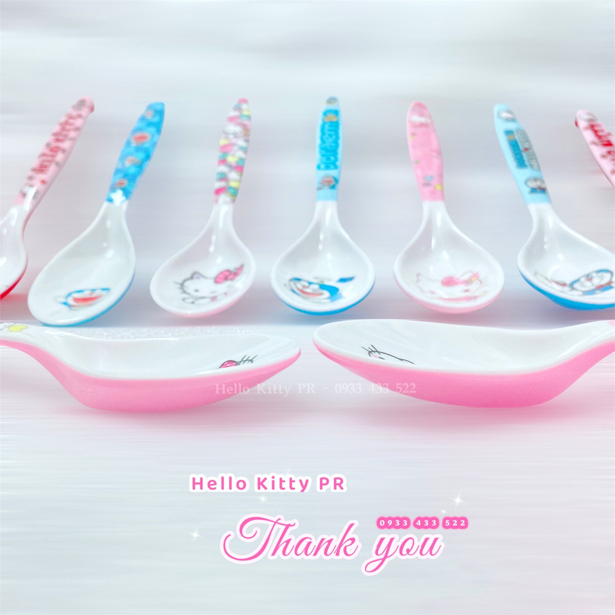 [Freeship MAX] Muỗng thìa ăn cơm Doremon Doraemon HelloKitty PR