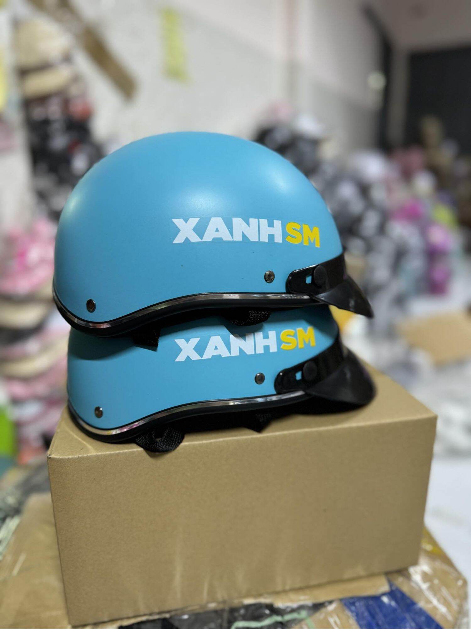 mũ bảo hiểm xanh sm