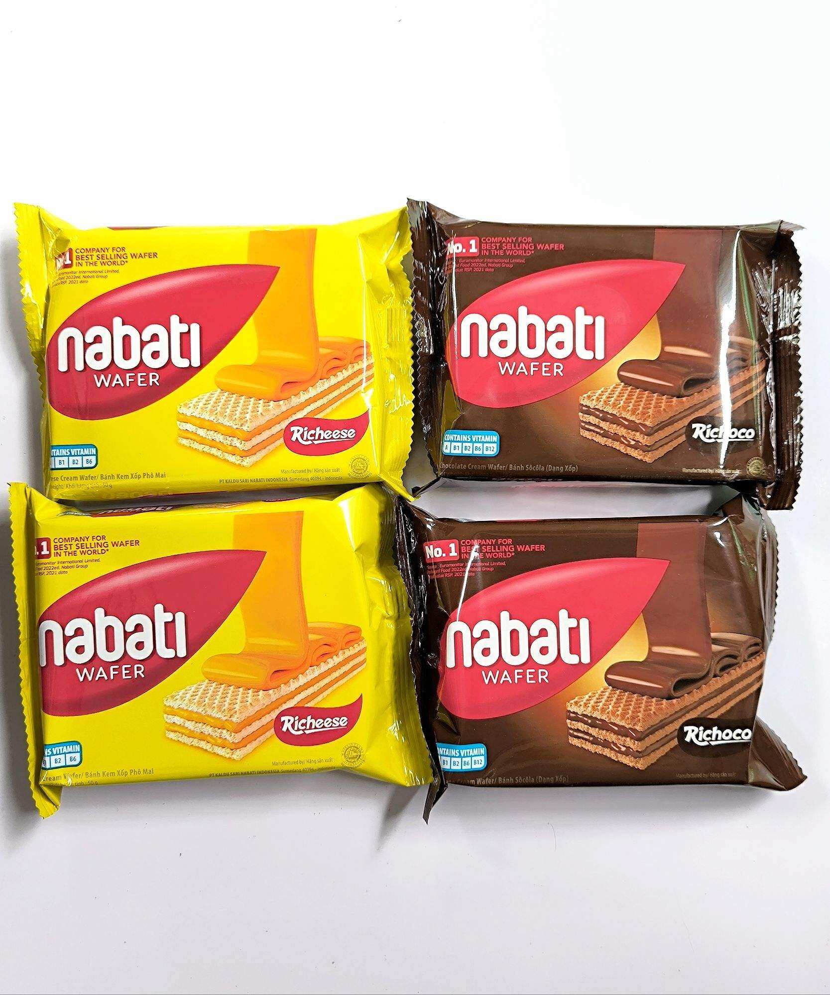 Bánh Kem Xốp Nabati Nhân Phô mai - Socola Xốp Giòn Ngon 50g