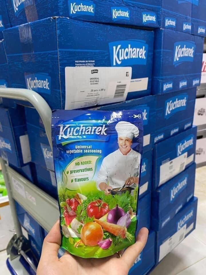 Hạt nêm hữu cơ kucharek 100% từ rau củ quả