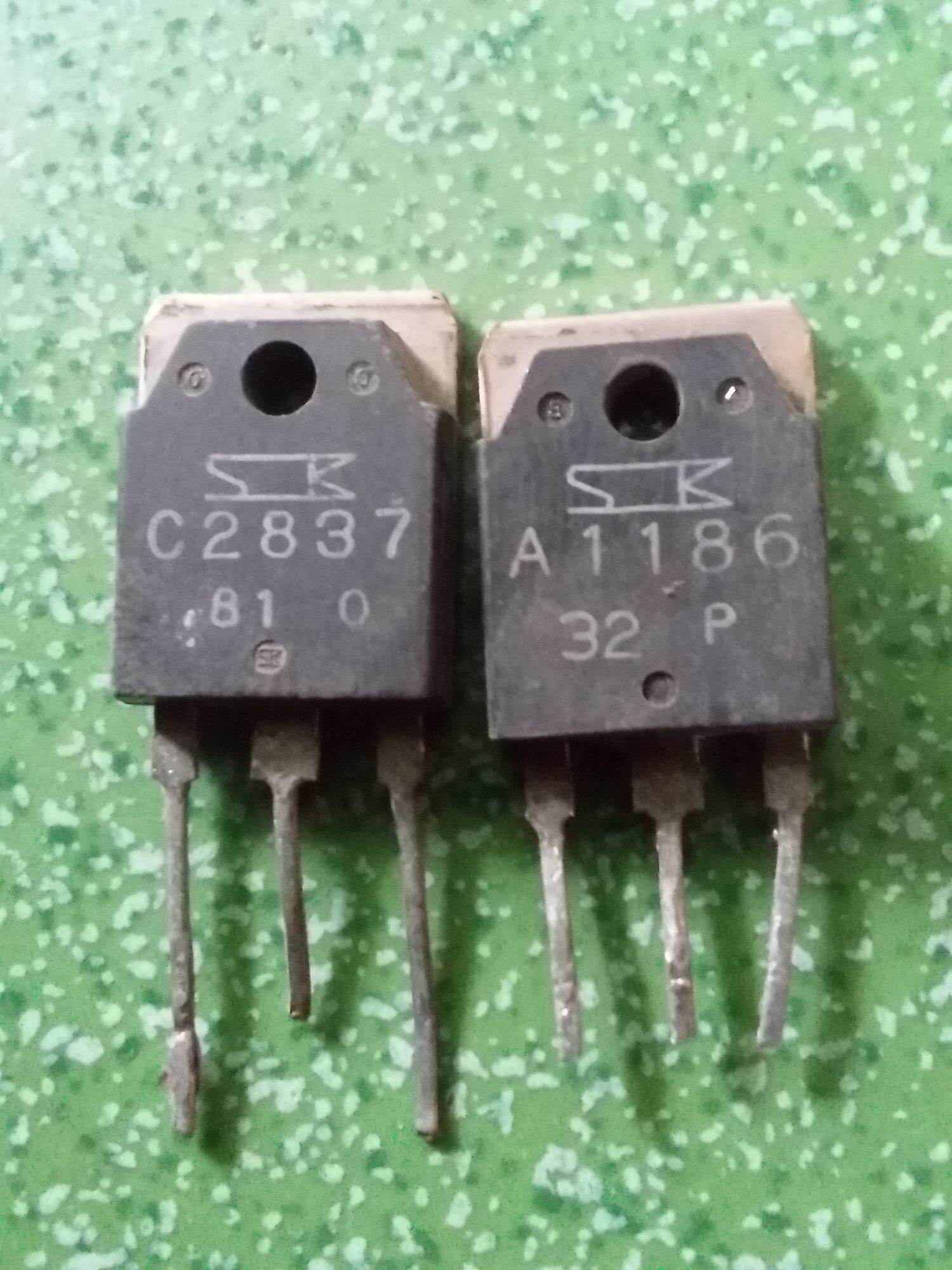 1 ĐÔI TRANSITOR A1186+C2837 THÁO MÁY